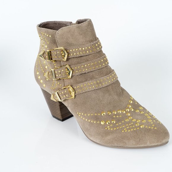 NWT ASH Studded  suede booties - sz 40 - Picture 1 of 7